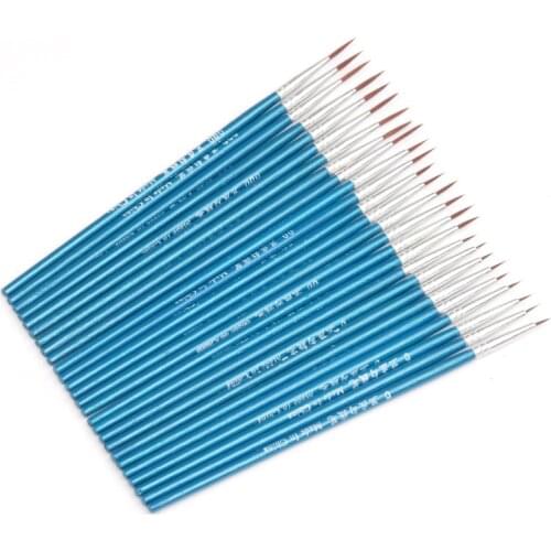 6pcs Fine Detail Hook Line Miniature Art Paint Brush Children DIY Art Supplies Tool for Watercolor Nail Detailing Painting