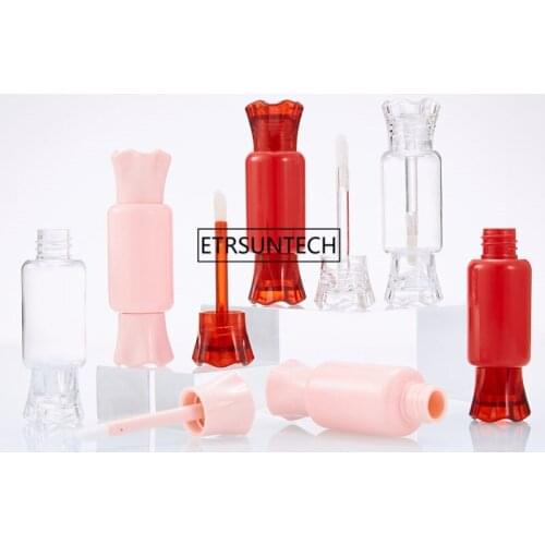 8ml Cute Empty Candy Shape Lip Gloss Tube Clear Empty Liquid Lipstick Refillable Container Lovely Lip Gloss Tube F20171401