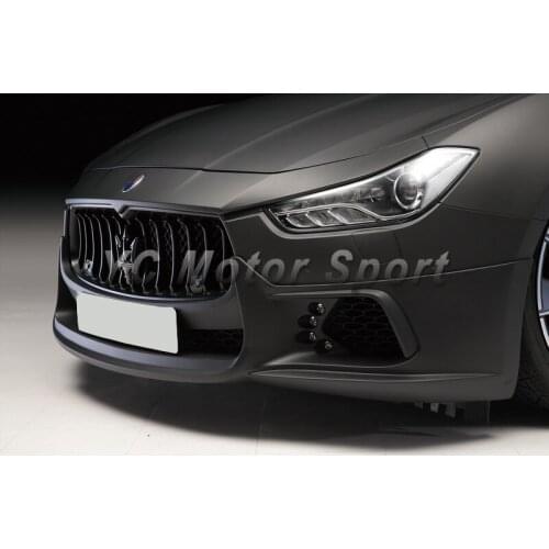 Car Accessories FRP Fiber Glass Front Half Spoiler Fit For 2014-2015 Ghibli WA BBE Style Front Half Bumper Lip Front Lip