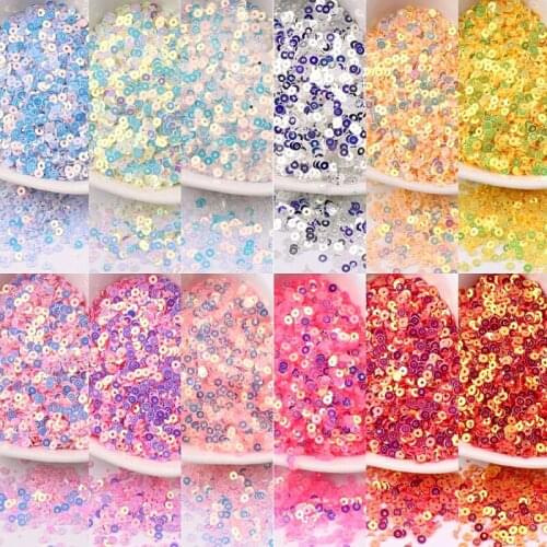 High Flash Flat Round Sequin Paillettes Glitter For DIY Garments Sewing Accessories Nail Phone Decor