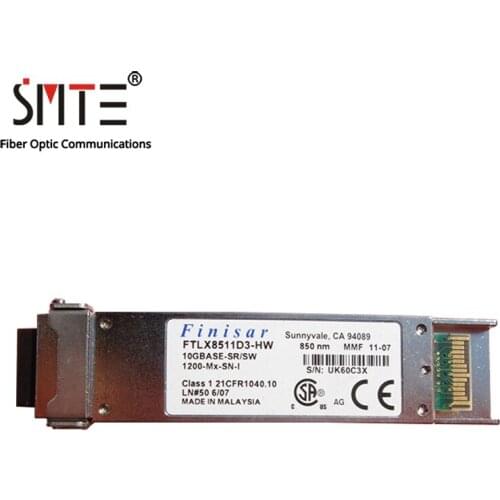 FINISAR FTLX8511D3-HW 850nm 10G 300M 10GBASE-SR/SW 1200-Mx-Sn-I XFP Multimode Fiber Optical Module