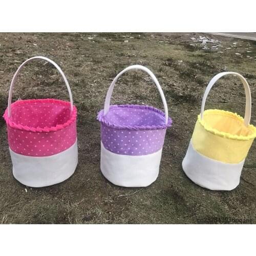 50pcs Canvas Tote Bag Easter Bunny Bags Egg Candy Bags Easter Gift Bags Easter Rabbit Basket Party Favors