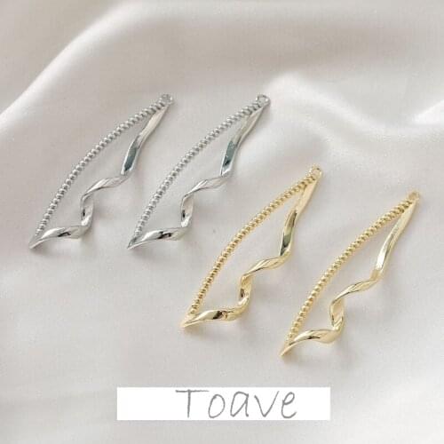 Personality niche long twist elegant color plating pendant diy necklace earrings handmade accessories