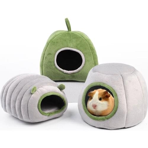 Hamster Guinea Pig Cage Small Pets Beds Chinchilla House Rabbit Accessories Washable Warm Lounger Cushion Indoor Tent Mat Nest