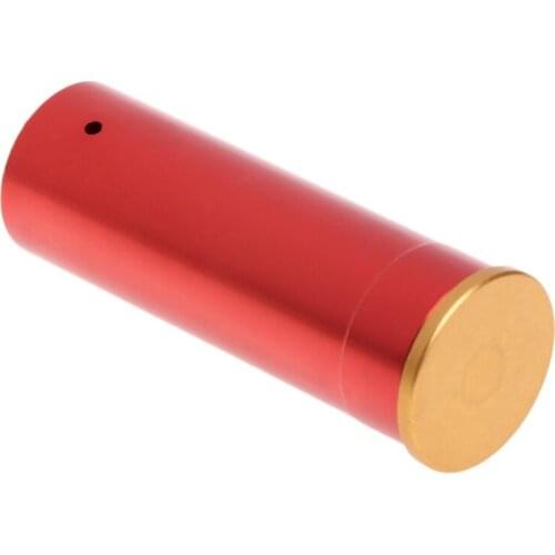 Red Laser Bore Sight 12 Gauge Barrel Cartridge Boresighter For 12GA Shotguns