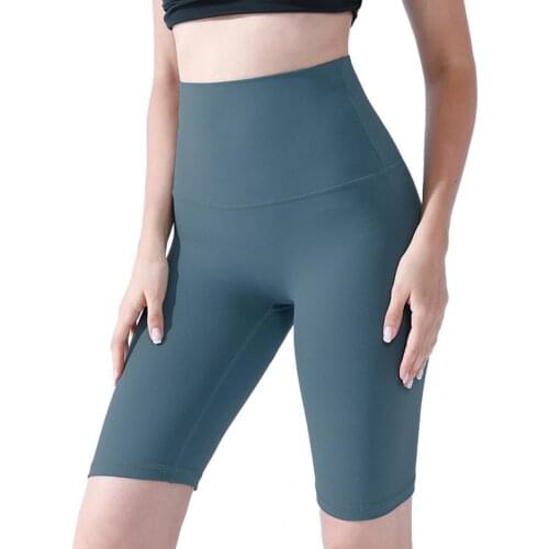 Summer fashion Sports Yoga Seamless Pants High Waist Breathable Solid Color Cotton Tight Shorts for Womens Clothing 2021 New
