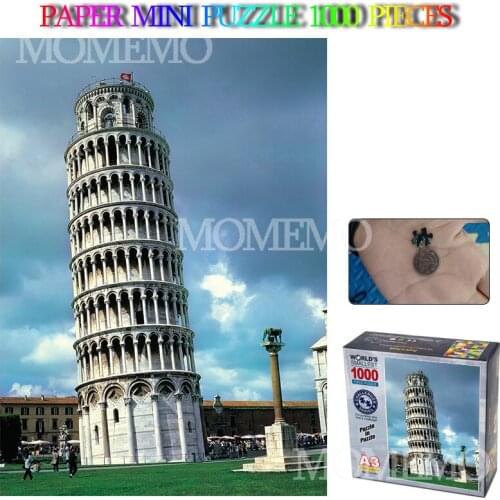 The Leaning Tower of Pisa Mini 1000 Pieces Puzzle Paper Jigsaw Puzzle Adult Puzzles Architectural Landscape Puzzle 2942cm Toy