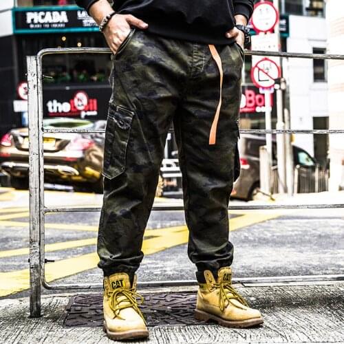 Camouflage Pants Fashion Mens Ankle Legth Trouser Large Sizes 5xl 6XL Elastic Waist Banded Hip Hop Streetwear Camo Cargo Jogger