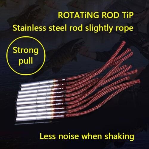 10pcs 0.8mm-2.2mm Fly Fishing Rod Accessories Fly Rod Tips Tackle Flexible And Fish Modification Outdoor Of Replacement
