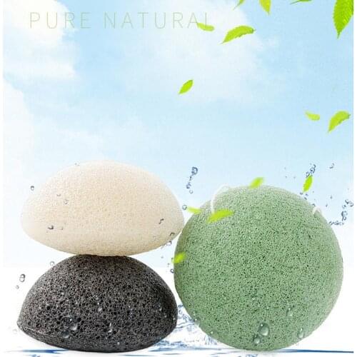 Natural Konjac Cosmetic Puff Powder Puff Smooth Womens Make Up Foundation Sponge Face Washing Massager Skin Cleansing Care