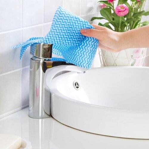 Disposable Cleaning Towels Kitchen Dish Cloths Dish Rags Non Woven Fabric Handy Wipes Household 50 Sheet/Roll @LS