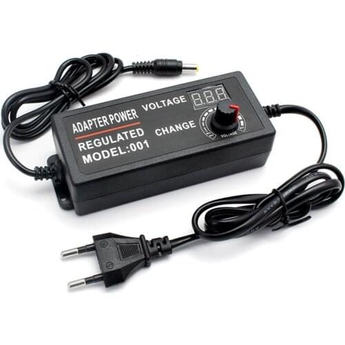 AC Adjustable Power Supply 3V-24V 3A AC DC 8 Plug Connect Universal Adapter Adjustable AC TO DC 9W 72W EU Plug CNIM Hot