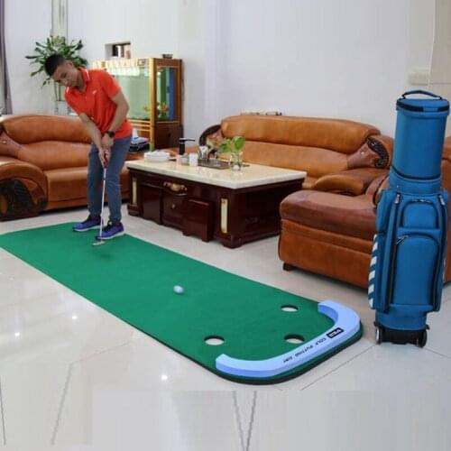 PGM Golf Putter Putting Trainer Indoor Golf Equipment Training Aids Home Office Green Practice Blanket Golf Mat Set