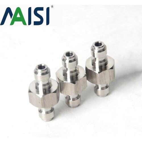 Pneumatic accessories PCP Airforce Condor Paintbal Connector Stainless Steel 8mm Quick Double Male Connector For PCP Pump