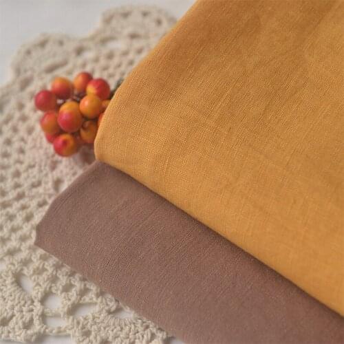 Half Meter 2 Colors Bamboo Linen Fabric For Handmade Garment Dress Trousers Curtain Bag Sofa Cover Cushion DIY Material A119