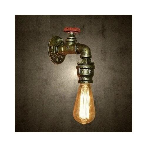 Industrial Loft Style Iron Water Pipe Lamp LED Vintage Wall Light Fixtures For Home Decor Edison Wall Sconce Luminaire