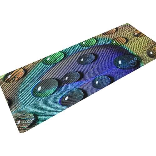 Drop Shipping Feather Printed Long Floor Mats Microfiber Door Mat Kitchen Carpet Anti Slip Washable Rugs for Kitchen Doormat