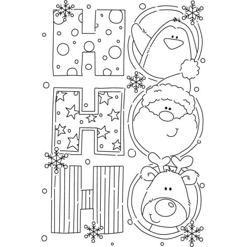 Santa Claus stamp Clear Stamp for Scrapbooking Transparent Silicone Rubber DIY Photo Album Decor A201