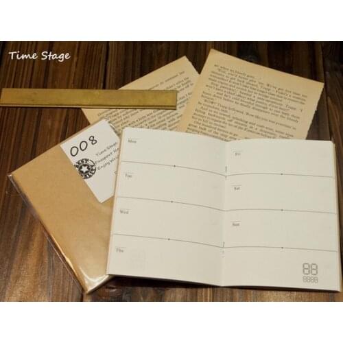 Travelers notebook filler papers core weekly calendar weekly planner passport type size 008 midori