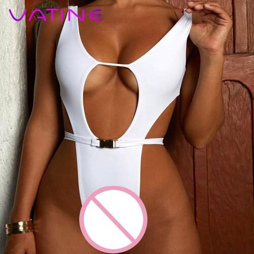 VATINE Adult Products Hollow Beachwear Bodysuits Sex Toys for Women One Piece Swimsuit Erotic Apparel Sexy Lingerie