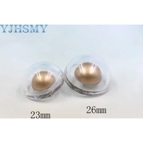 YJHSMY A-19115-465,5pcs/Lot,23mm/26mm,High quality Acrylic plus metal mushroom buttons,Mink Fur Coats Cardigan Sweater Buckle