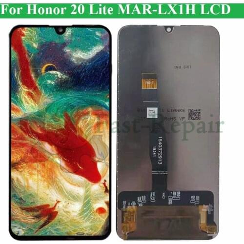 LCD Display for Honor 20 Lite MAR-LX1H LCD+Touch Screen Digitizer Assembly Replacement for Huawei Honor 20 Lite 6.15 inch Screen