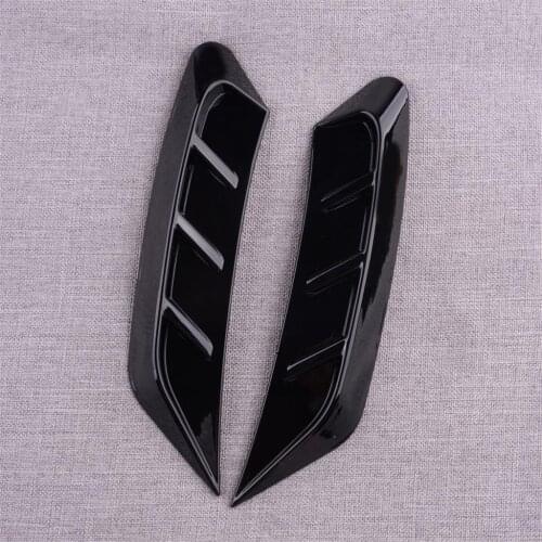 1 Pair Car Black Front Headlight Side Eyebrows Frames Trims ABS Fit For Audi B9 A4 2020