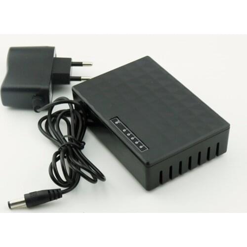 10pcs White/Black Mini 5 Ports Fast RJ45 10/100Mbps Base Gigabit LAN Ethernet Network Switch Desktop Switches Hub PC Router