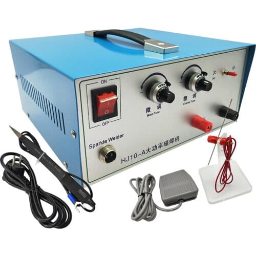 100A Handheld Pulse Spot Laser Welding Machine 500W 220V 110V Jewelry Welder Tool Big Power Butt Gold Silver Copper