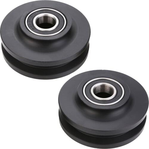 2Pcs POM Sliding Barn Door Wheel Closet Cabinet Window Roller Pulley Wheel 70x34x15mm Stable Door Hardware