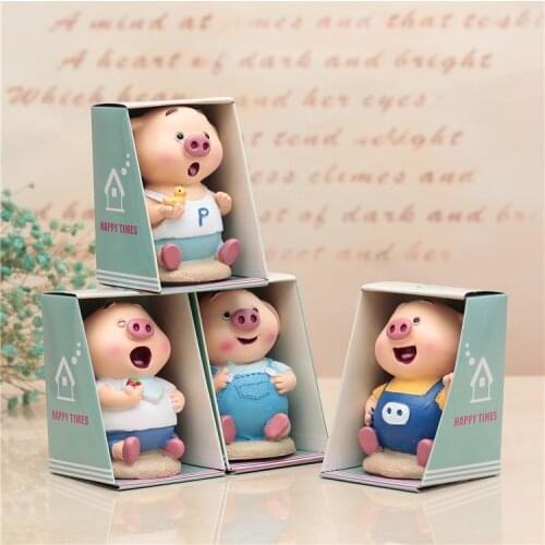 7-New exotic pig small ornaments cake baking decoration crafts student gift decorations home decoration home accessories