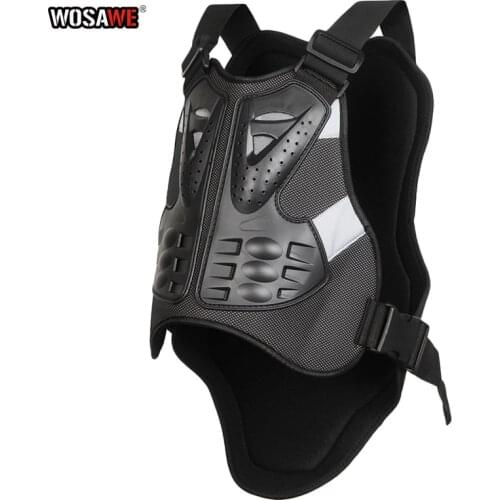 WOSAWE Motorcycle Armor Vest Men Sleeveless Armor Outdoor Motorcross Chest Protective Sport Gear Guard Motorcycle Accessories