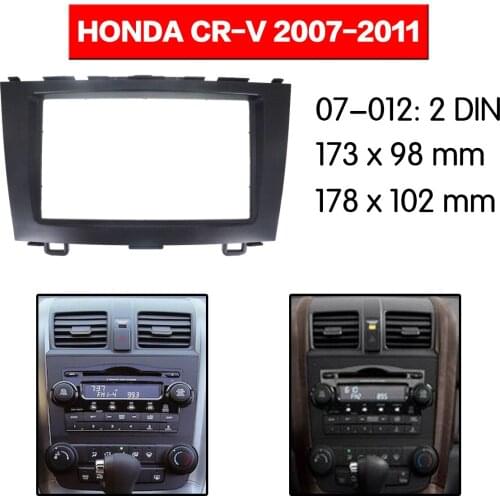 Car Radio Stereo Panel Plate Fascia Surround For HONDA CR-V 2007-2011 DVD Refitting Frame Dash Kit