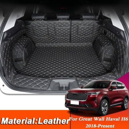 Car Styling Custom Rear Trunk Mat For Great Wall Haval H6 2018-Presen Leather Waterproof Auto Cargo Liner Pad InternalAccessory