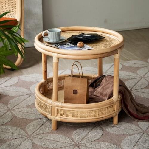 Chinese style craft the cane makes up tea table Household balcony creative design of tea table coffee table for living room