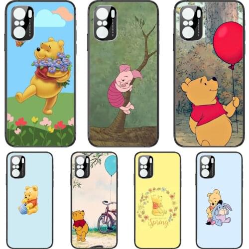 Winnie Pooh Bear Phone Case For xiaomi redmi POCO F1 F2 F3 X3 Pro M3 9C 10T Lite NFC Black Cover Silicone Back Prett mi 10 ultra
