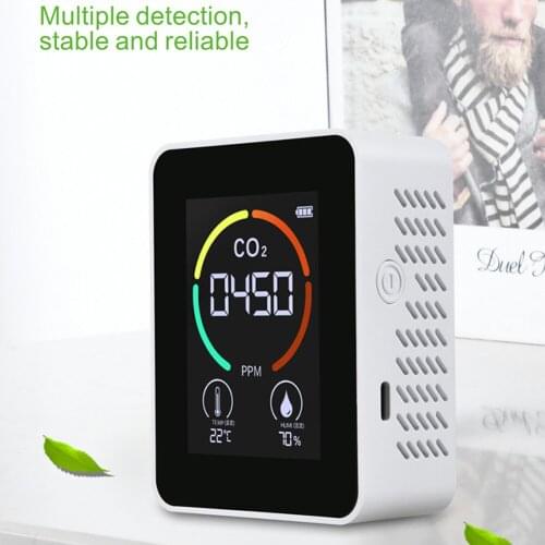 Digital Gas Detector CO2 Meter Multifunctional Thermohygrometer Home Indoor Air co2 Detector Intelligent Air Quality Analyzer