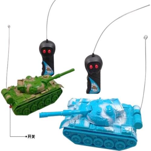 Two-Way Remote Control Tank Electric Remote Control Car Childrens Remote Control Toy Simulation Tank Model Toy Childrens Gift