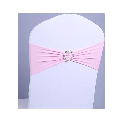 Elastic bowknot for chair covers chair back flower bow wedding decoration supplies love buckle