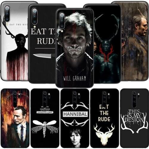 GX86 Hannibal Eat the Rude Soft Silicone Case for Redmi Note 4X 5 5A Prime 6 6A 7 7A 8 8A 8T 9 9A 9C 9S Pro Lite