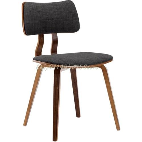 Italian Style Stool Dining Chair Home Nordic Solid Wood Dining Chair American Simple Light Luxury Dining Table Back Chair