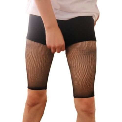 Summer Small Mesh Short Pantyhose Mens Fishnet Tights for Man Husband Lingerie Guy Underwear Collants