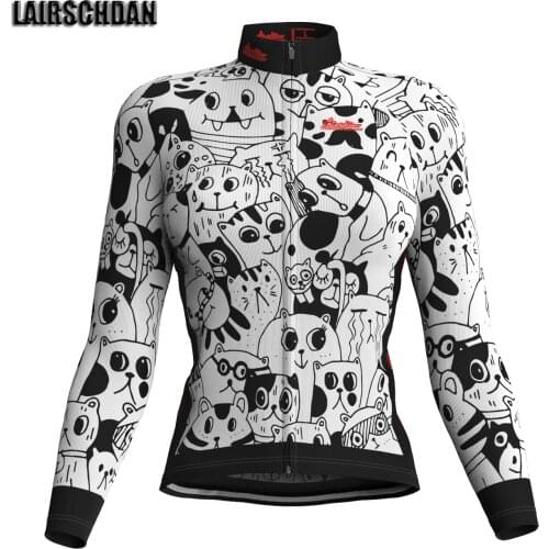 LairschDan Women Cycling Jersey MTB Bicycle Clothing Road Bike Jersey Long Tops Sportswear Camisa Ciclismo Feminina Manga Longa