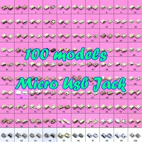 YuXi 100 models Tablet PAD Phone Micro USB Connector 5P 7P Charging Port USB Jack Socket For Samsung ASUS Lenovo Sony LG Huawei