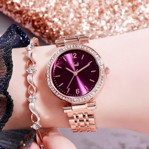 Fashion Casual Strip The Womens Elegant Atmosphere Diamond Students Waterproof Wrist Watches for Women 2020 Gifts 3Bar