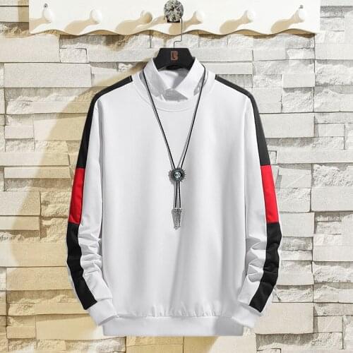 High Quality Autumn Spring Fashion Oversize Tshirt Mens Long Sleeve Casual O Neck T-Shirt For Man TOP TEES