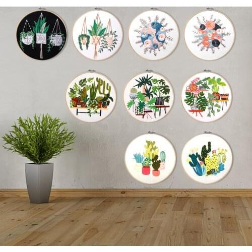 DIY Ribbon Flowers Embroidery Set with Frame for Beginner Needlework Kits Cross Stitch Series Arts Crafts Sewing Decor Europe