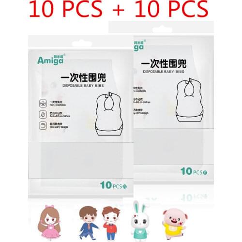 20 pieces/lot disposable baby bibs kids babador bandana bibs for babies Scarf boys Girls Infant burp Cloths newborn Saliva Towel