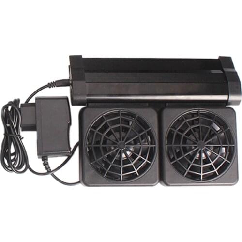 Aquarium Chiller Fish Tank Cooling Fan Reduce Water Temperature 2 Fans Set Aquarium Cooler Wind Speed Adjustable 12V