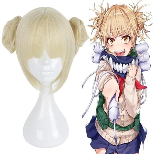 My Hero Academia Cosplay Wigs Himiko Toga Cosplay Heat Resistant Synthetic Wigs Halloween Carnival Party Boku no Hero Academia